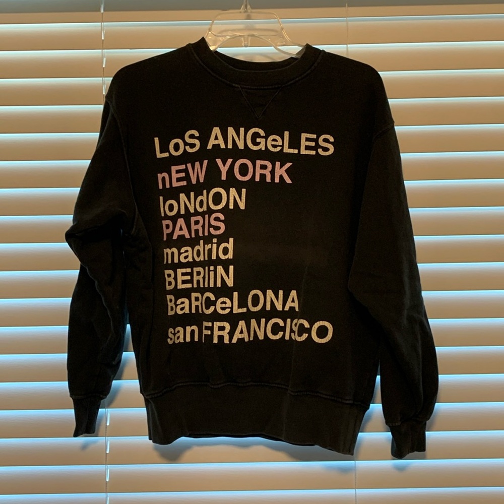 Anine Bing City Faded Washed Sweater